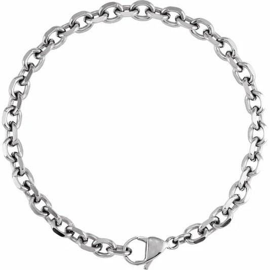 Titanium Bold Link Men's Bracelet