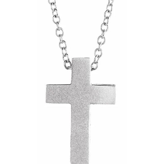 Sterling Silver Scroll Cross Pendant