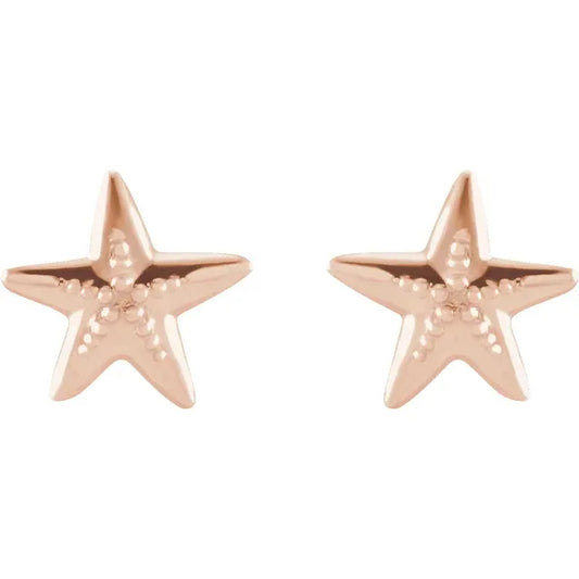 STARFISH EARRINGS - 14K