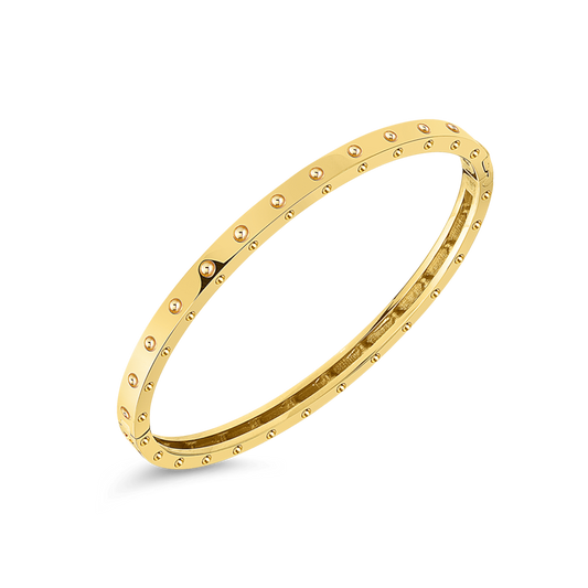 18K YELLOW GOLD POIS MOI OVAL BANGLE