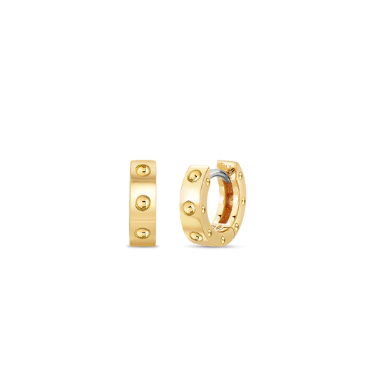 18K YELLOW GOLD POIS MOI SYMPHONY HOOP EARRING