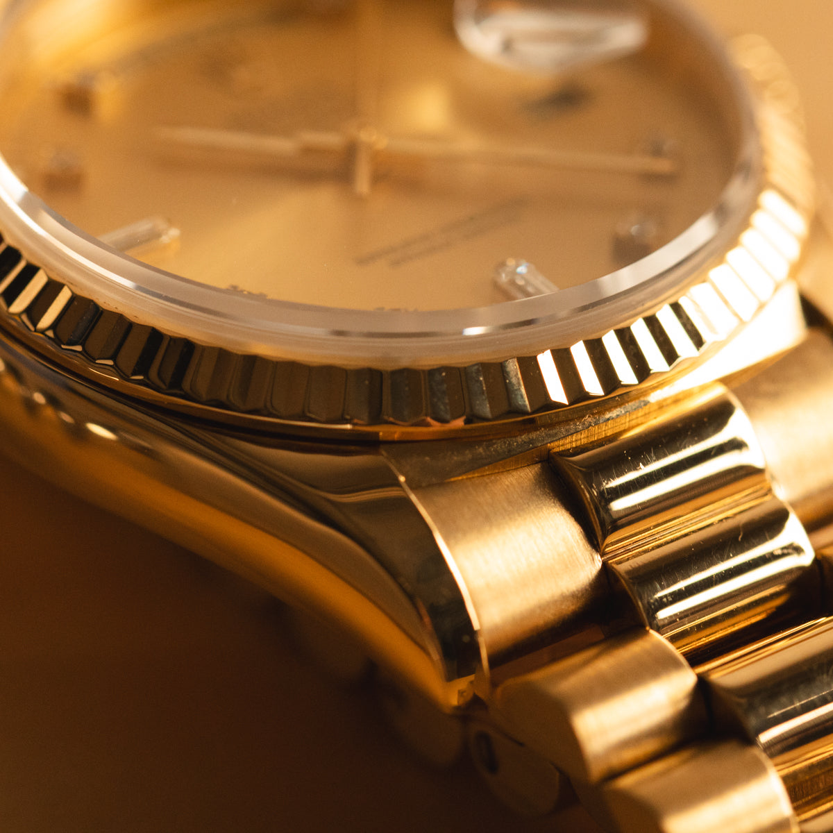 Rolex Day-Date President 36 - Champagne Diamond Dial