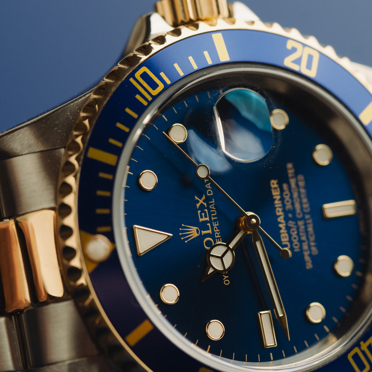 Rolex Submariner 40mm- Blue Dial - Steel and Gold- Mint Condition