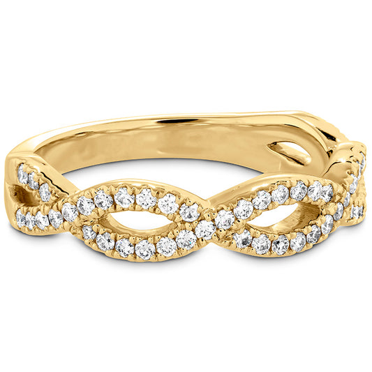 DESTINY TWIST DIAMOND BAND - YELLOW GOLD