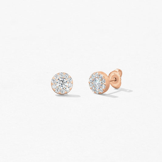 FULFILLMENT ROUND EARRINGS - ROSE GOLD