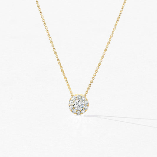 FULFILLMENT ROUND PENDANT - YELLOW GOLD - .70ct