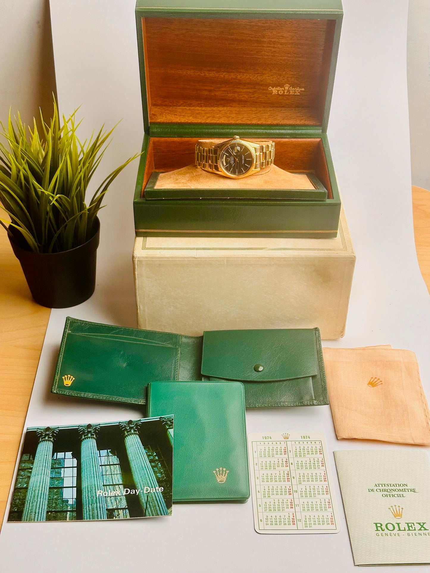 Rolex Day-Date President 36mm - Includes Green Rolex Wallet