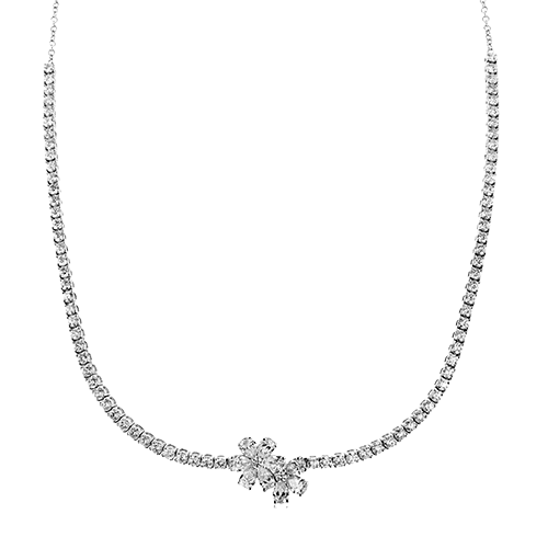 Diamond Floral Choker - 18K