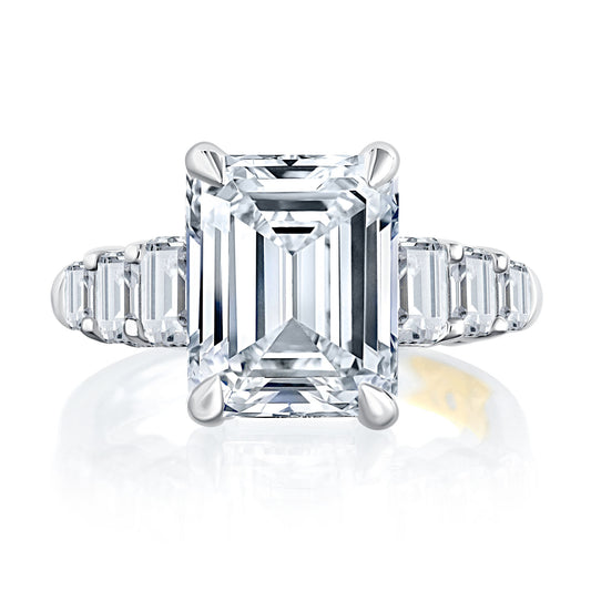 Emerald Cut Diamond Engagement Ring