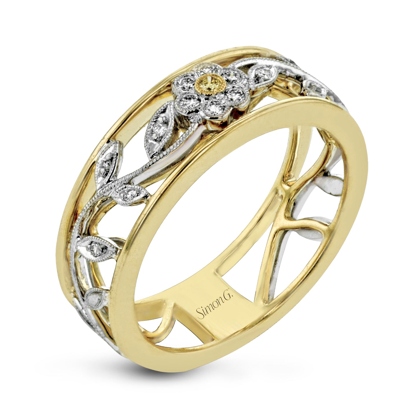 Trellis Fashion Ring in 18k Gold with .10ct Diamonds