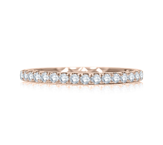 Classic Quilted 3/4 Diamond Wedding Ring