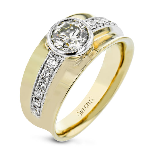 Bezel Set Bold Diamond Ring