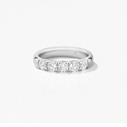 SIGNATURE 5-STONE BAND - WHITE GOLD