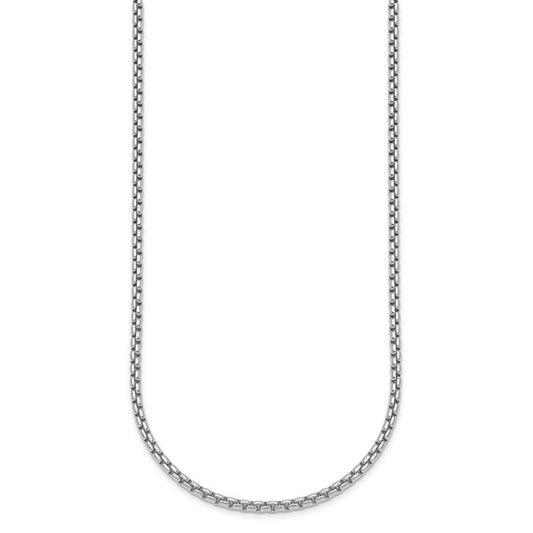 Sterling Silver Venetian Box Chain Necklace - 2.70mm