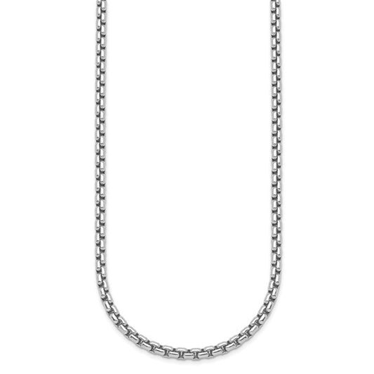 Sterling Silver Venetian Box Chain Necklace - 4.00mm