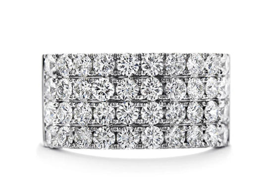 TRULY CLASSIC FOUR-ROW BAND - WHITE GOLD - 1.69ct