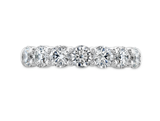 SEVEN STONE BAND - WHITE GOLD - .50ct