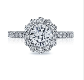 Tacori Round Bloom Halo Engagement Ring