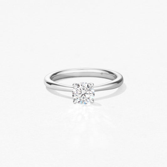 VELA SOLITAIRE RING - WHITE GOLD - .59ct