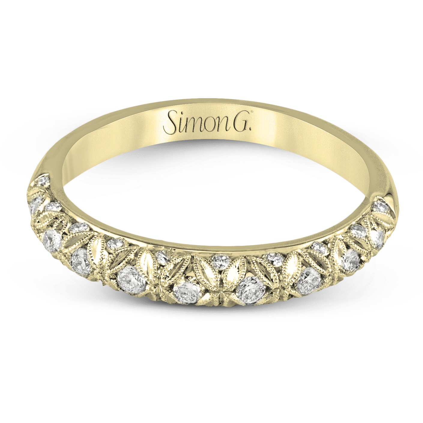 Anniversary Ring In 18k Gold With Diamonds - Simon G. Jewelry