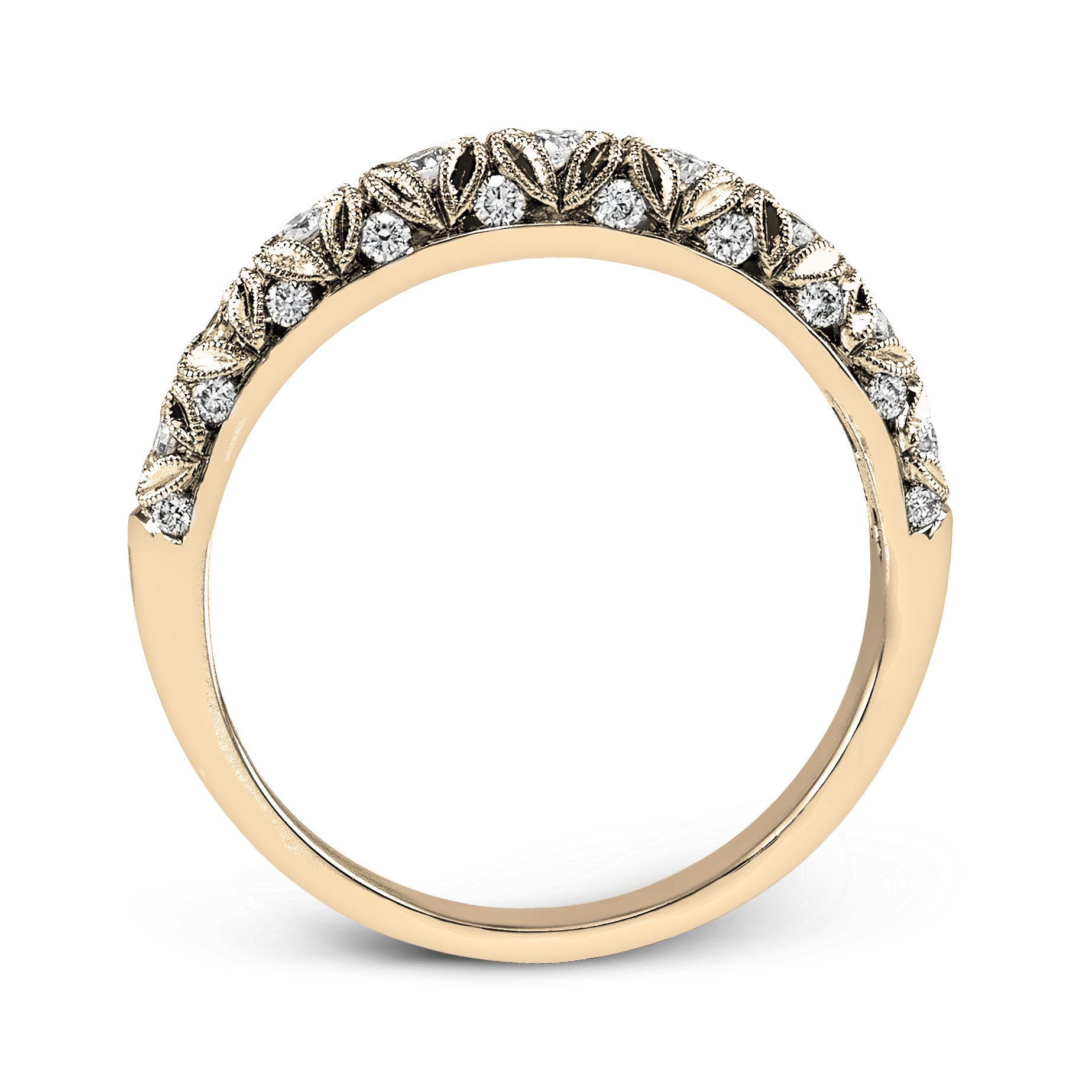 Anniversary Ring In 18k Gold With Diamonds - Simon G. Jewelry