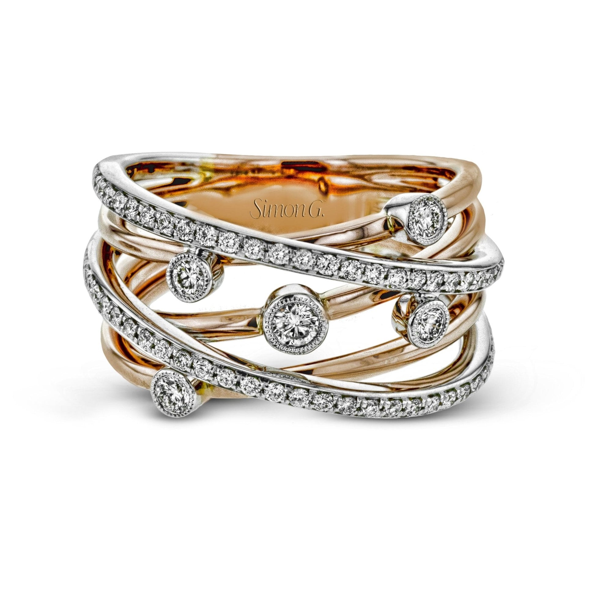 Clio Right Hand Ring in 18k Gold with Diamonds - Simon G. Jewelry