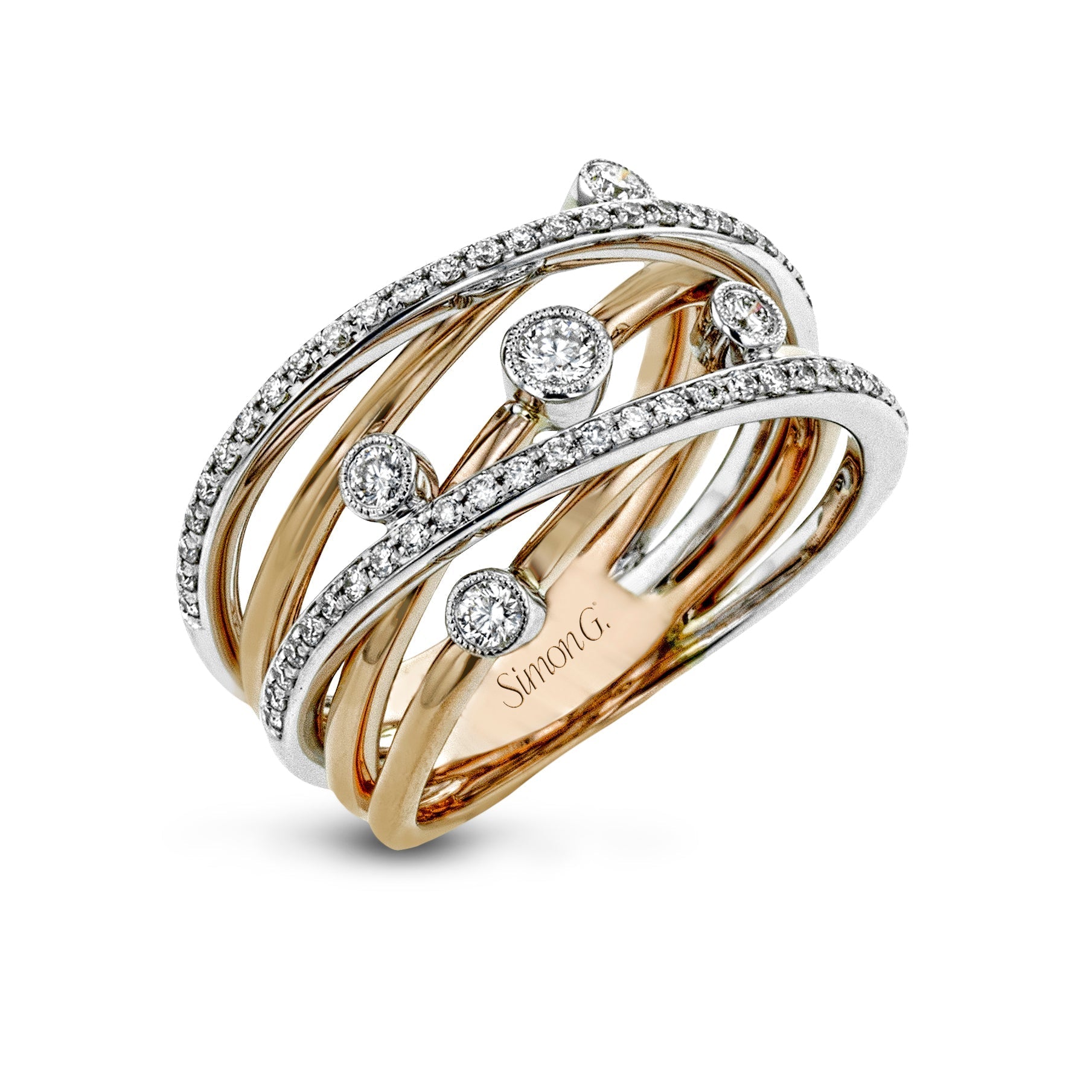 Clio Right Hand Ring in 18k Gold with Diamonds - Simon G. Jewelry