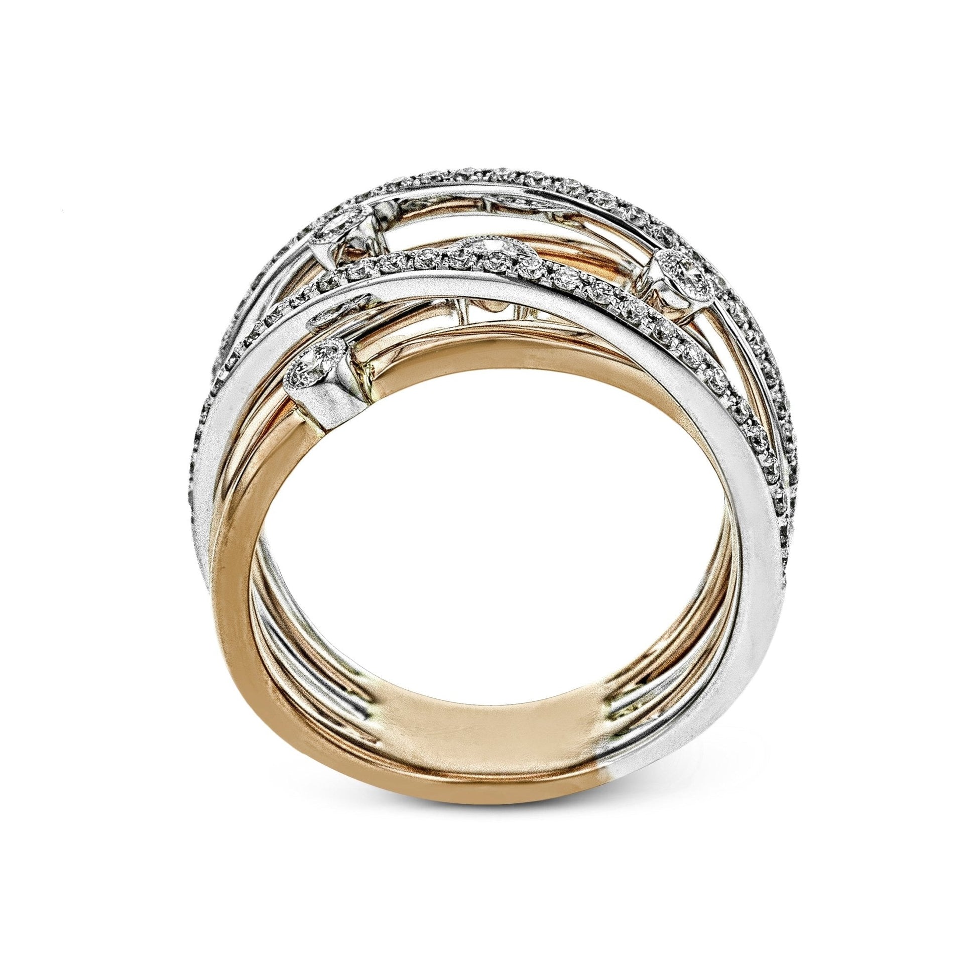 Clio Right Hand Ring in 18k Gold with Diamonds - Simon G. Jewelry