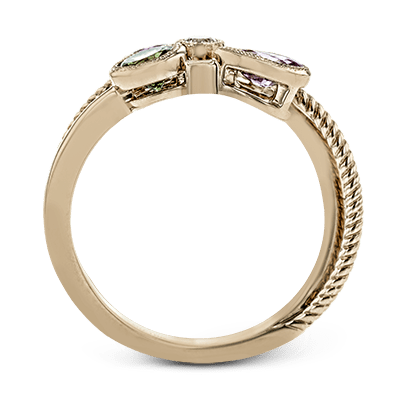 Color Ring in 18k Gold with Diamonds - Simon G. Jewelry