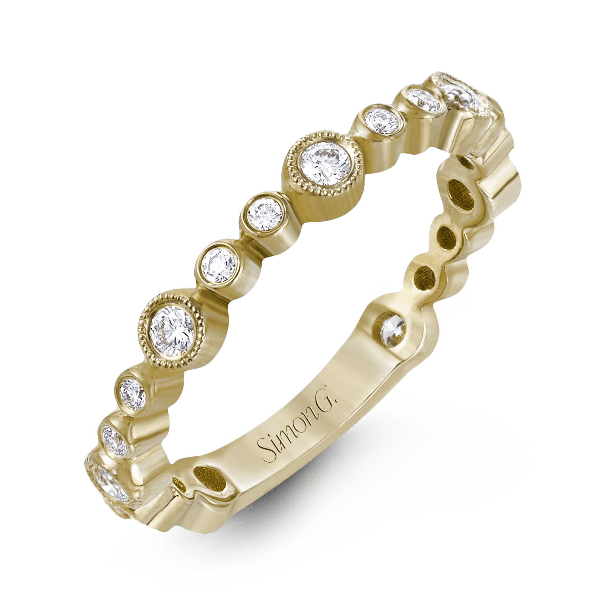 Fashion Ring In 18k Gold With Diamonds - Simon G. Jewelry