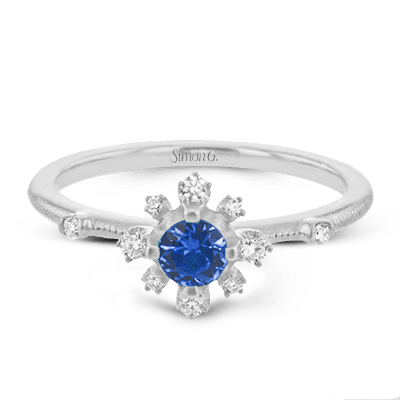 Garden Gemstone Ring In 18k Gold with Diamonds - Simon G. Jewelry