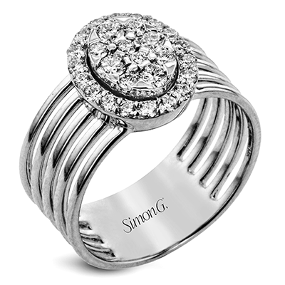 Right Hand Ring in 18k Gold with Diamonds - Simon G. Jewelry