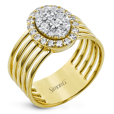 Right Hand Ring in 18k Gold with Diamonds - Simon G. Jewelry