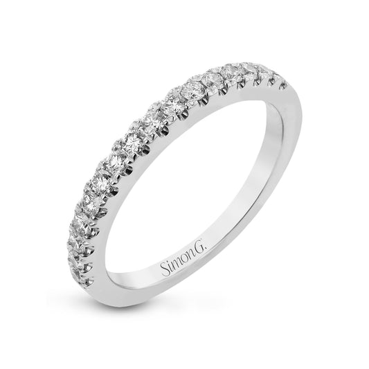 Wedding Band in 18k Gold with Diamonds - Simon G. Jewelry