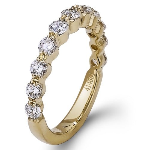 Wedding Band in 18k Gold with Diamonds - Simon G. Jewelry